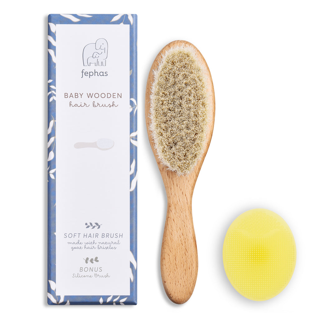 Goat Baby Hair Brush and Silicone Brush